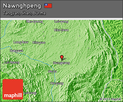 Political 3D Map of Nawnghpeng
