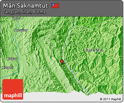 Political 3D Map of Mān Saknamtut