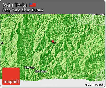Political 3D Map of Mān To-la
