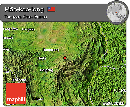 Satellite 3D Map of Mān-kao-long