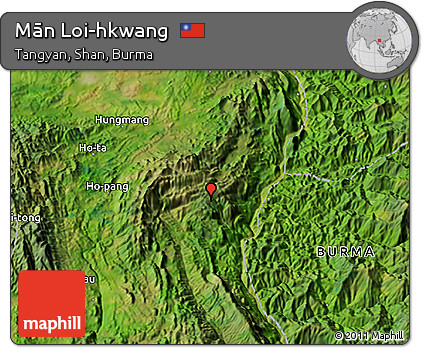 Satellite 3D Map of Mān Loi-hkwang