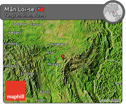 Satellite 3D Map of Mān Loi-se