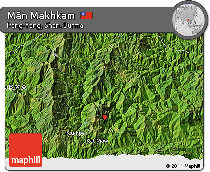 Satellite 3D Map of Mān Makhkam