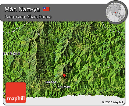 Satellite 3D Map of Mān Nam-ya