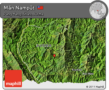 Satellite 3D Map of Mān Nampūt