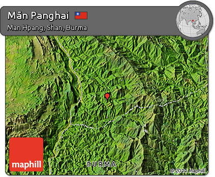 Satellite 3D Map of Mān Panghai