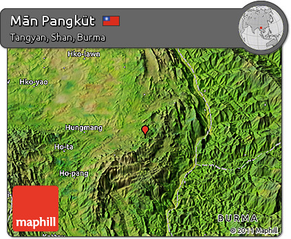 Satellite 3D Map of Mān Pangküt