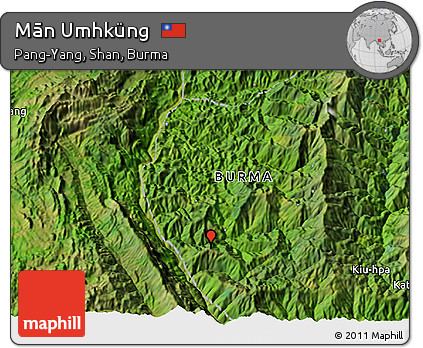 Satellite 3D Map of Mān Umhküng