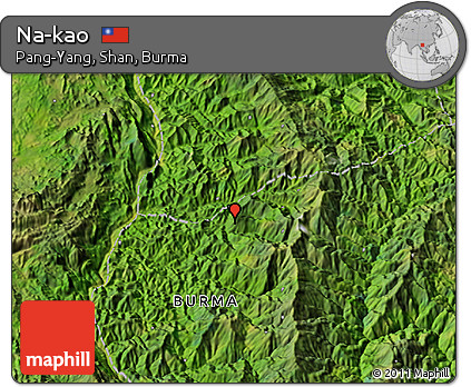Satellite 3D Map of Na-kao