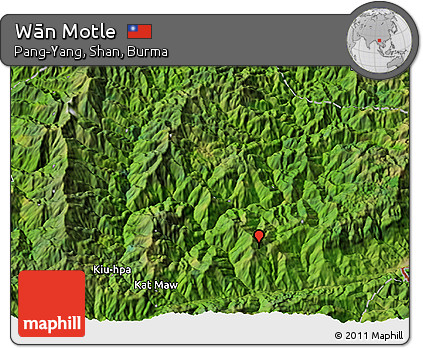 Satellite 3D Map of Wān Motle