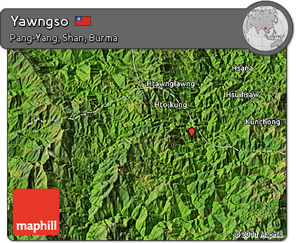 Satellite 3D Map of Yawngso
