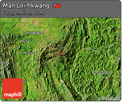 Satellite 3D Map of Mān Loi-hkwang