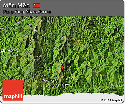 Satellite 3D Map of Mān Mēn
