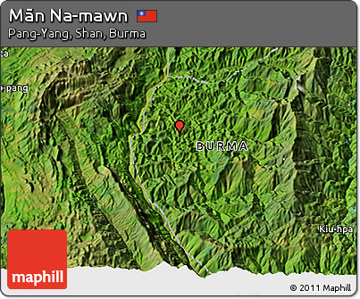 Satellite 3D Map of Mān Na-mawn