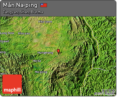Satellite 3D Map of Mān Na-ping