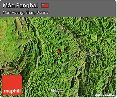 Satellite 3D Map of Mān Panghai