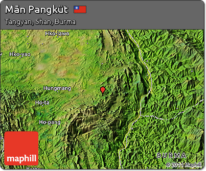 Satellite 3D Map of Mān Pangküt