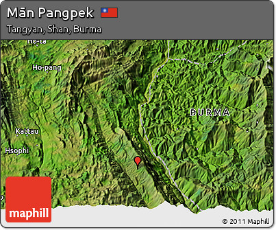 Satellite 3D Map of Mān Pangpek