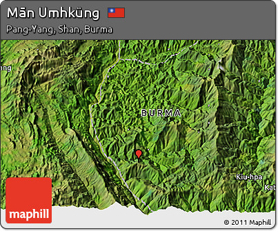 Satellite 3D Map of Mān Umhküng