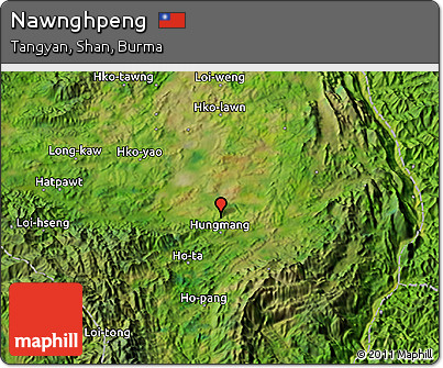 Satellite 3D Map of Nawnghpeng