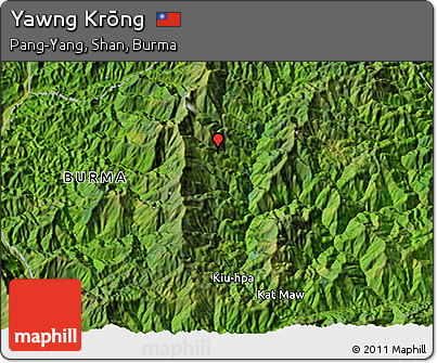 Satellite 3D Map of Yawng Krōng