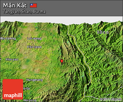 Satellite 3D Map of Mān Kāt