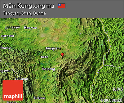 Satellite 3D Map of Mān Kunglongmu
