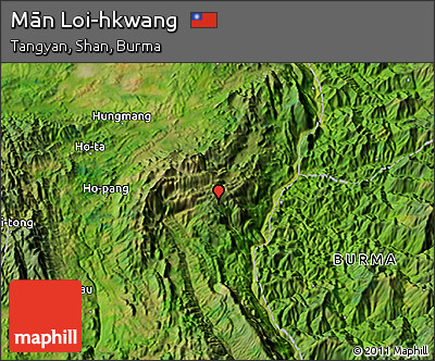 Satellite 3D Map of Mān Loi-hkwang