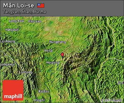 Satellite 3D Map of Mān Loi-se