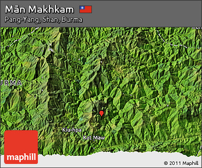 Satellite 3D Map of Mān Makhkam