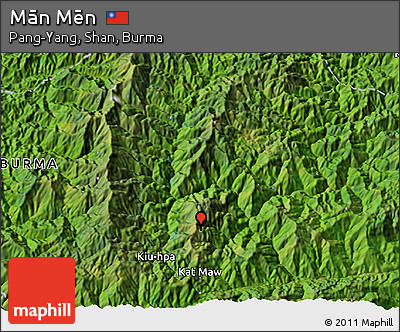 Satellite 3D Map of Mān Mēn