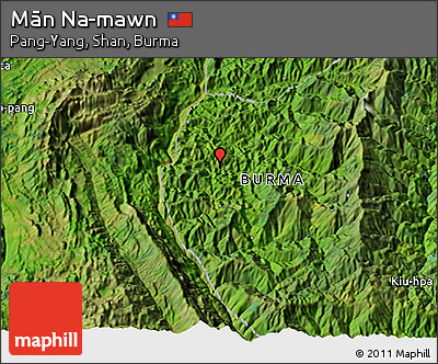 Satellite 3D Map of Mān Na-mawn