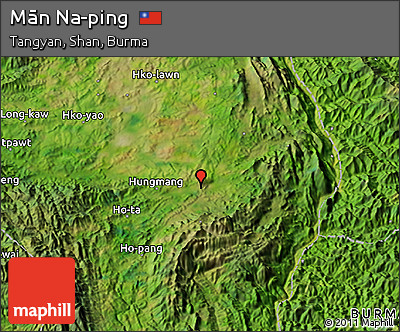 Satellite 3D Map of Mān Na-ping
