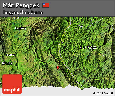 Satellite 3D Map of Mān Pangpek