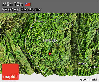 Satellite 3D Map of Mān Tōn
