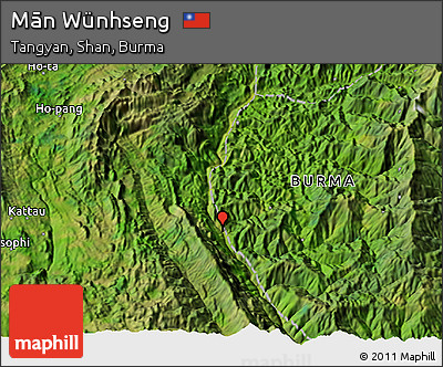 Satellite 3D Map of Mān Wünhseng