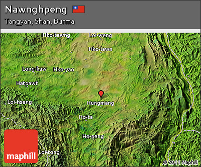Satellite 3D Map of Nawnghpeng