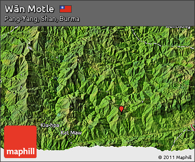 Satellite 3D Map of Wān Motle
