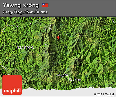 Satellite 3D Map of Yawng Krōng