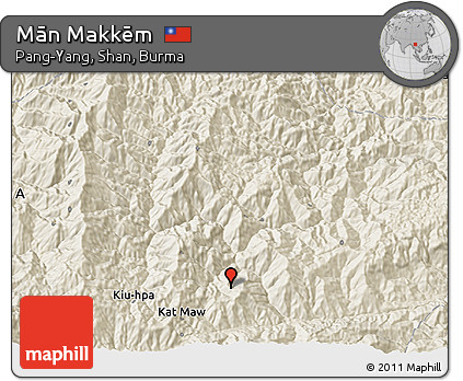 Shaded Relief 3D Map of Mān Makkēm