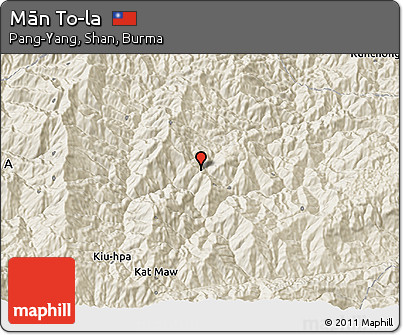 Shaded Relief 3D Map of Mān To-la