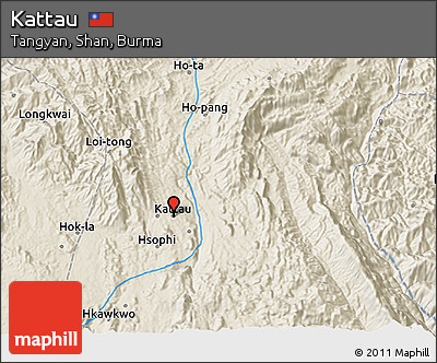Shaded Relief 3D Map of Kattau