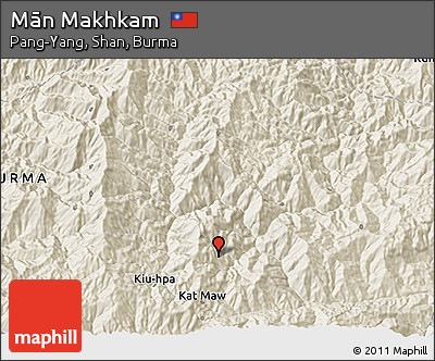 Shaded Relief 3D Map of Mān Makhkam