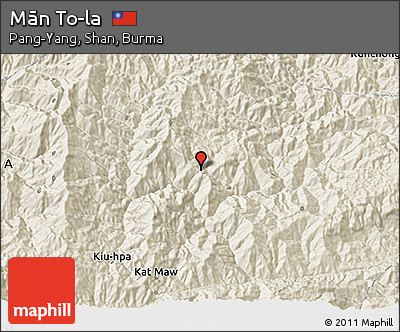 Shaded Relief 3D Map of Mān To-la