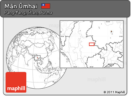 Blank Location Map of Mān Ūmhai