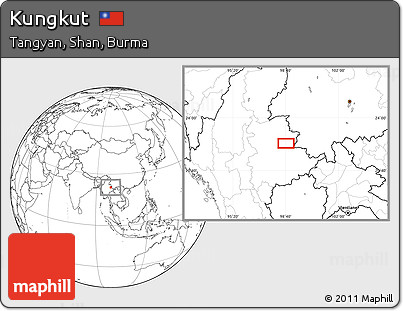 Blank Location Map of Kungkut