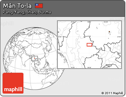 Blank Location Map of Mān To-la
