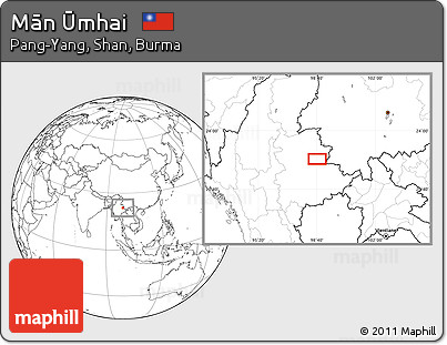 Blank Location Map of Mān Ūmhai