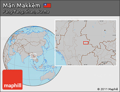 Gray Location Map of Mān Makkēm
