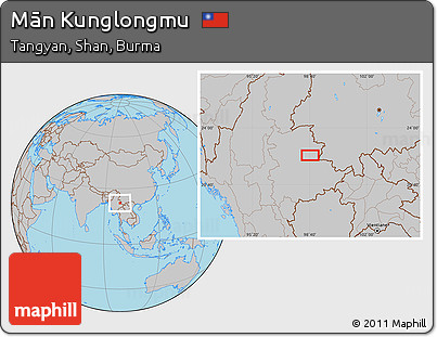 Gray Location Map of Mān Kunglongmu